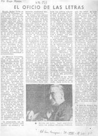 El oficio de las letras