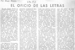 El oficio de las letras