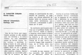 El carácter chileno