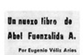 Un nuevo libro de Abel Fuenzalida A.