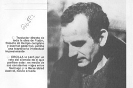 El filósofo silencioso : [entrevista]