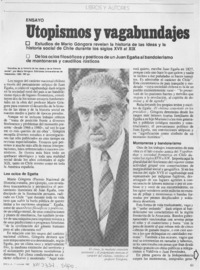 Utopismos y vagabundajes