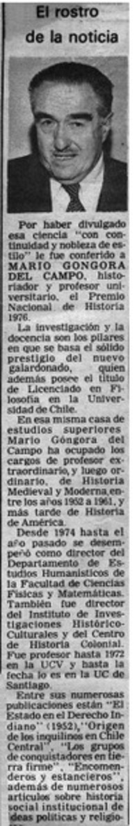 El rostro de la noticia.