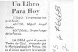 Ceremonias bajo la lluvia"