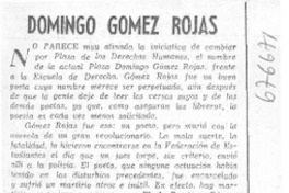 Domingo Gómez Rojas