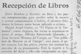 Recepción de libros.