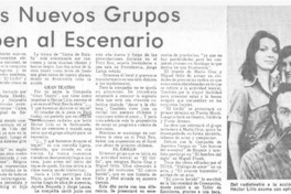 Tres nuevos grupos suben al escenario.