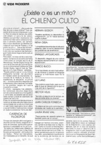 Existe o es un mito? el culto chileno.