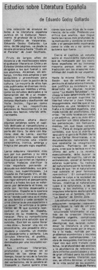 Estudios sobre literatura española