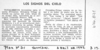 Los Signos del cielo.