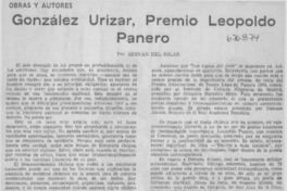 González Urízar, premio Leopoldo Panero