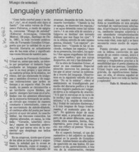 Lenguaje y sentimiento