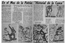 En el mes de la patria, "Historial de la cueca".