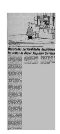 Destacadas personalidades despidieron los restos de doctor Alejandro Garretón.