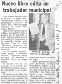 Nuevo libro edita un trabajador municipal.