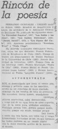 Rincón de la poesía.