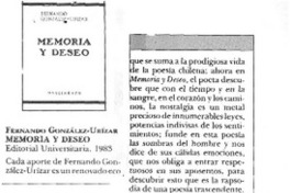 Memoria y deseo