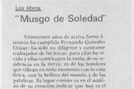 Musgo de soledad