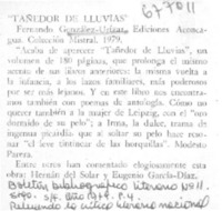 Tañedor de lluvias".