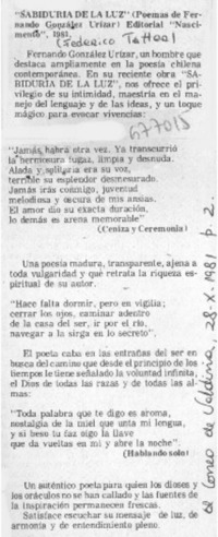 Sabiduría de la luz"