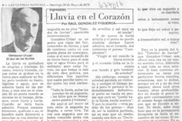 Lluvia en el corazón