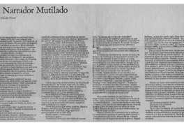 Un narrador mutilado