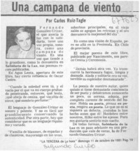 Una campana de viento