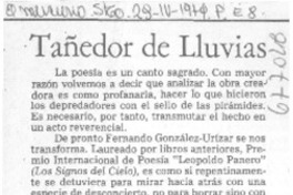 Tañedor de lluvias