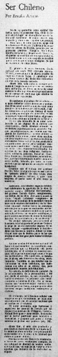 El carácter chileno