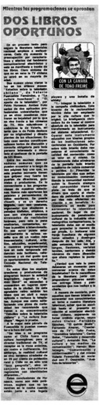 Dos libros oportunos