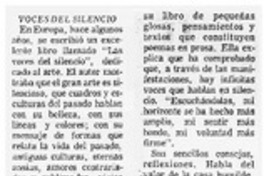 Voces del silencio