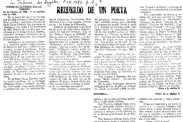 Recuerdo de un poeta