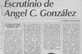 Escrutinio de Angel C. González