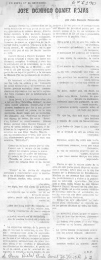 José Domingo Gómez Rojas
