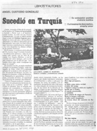 Sucedió en Turquía