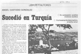 Sucedió en Turquía