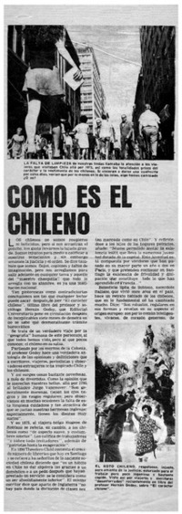 Como es el chileno
