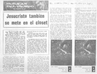 Jesucristo también se mete en el closet