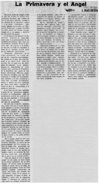 La primavera y el ángel