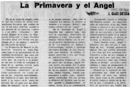 La primavera y el ángel