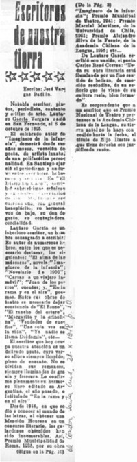 Escritores de nuestra tierra