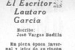 Escritor Lautaro García