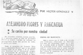 Alejandro Flores y Rancagua