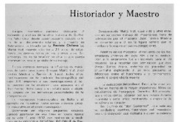 Feliú Cruz, historiador y maestro