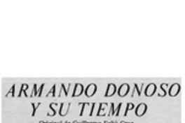 Armando Donoso y su tiempo