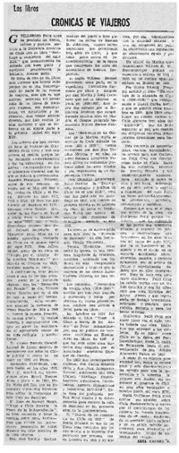 Crónicas de viajeros
