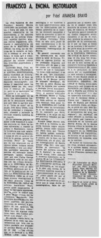 Francisco A. Encina, historiador