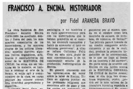 Francisco A. Encina, historiador