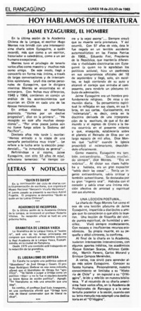 Jaime Eyzaguirre, el hombre