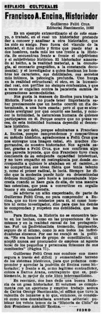 Francisco A. Encina, historiador